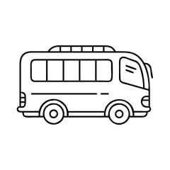 tour bus icon, tour bus vector illustration-simple illustration of tour bus, perfect for tour bus logos and icons