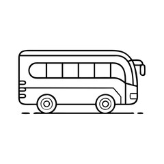 tour bus icon, tour bus vector illustration-simple illustration of tour bus, perfect for tour bus logos and icons