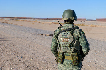 soldier with rifle