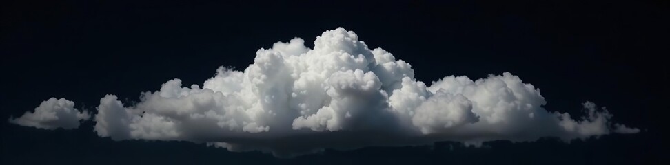 White fluffy cloud contrasting against a dark black sky,  white,  weather
