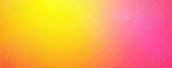 Yellow and pink gradient background with halftone dots,  modern,  digital