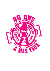 40 ans toujours merveilleuse tampon anniversaire