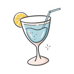 cocktail glass icon, cocktail glass vector illustration-simple illustration of cocktail glass, perfect for cocktail glass logos and icons