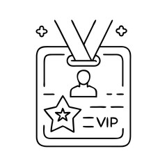 vip badge icon, vip badge vector illustration-simple illustration of vip badge, perfect for vip badge logos and icons