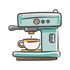 espresso machine icon, espresso machine vector illustration-simple illustration of espresso machine, perfect for espresso machine logos and icons