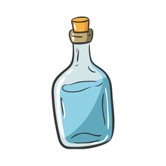 gin bottle icon, gin bottle vector illustration-simple illustration of gin bottle, perfect for gin bottle logos and icons