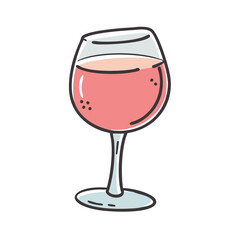 glass of ros icon, glass of ros vector illustration-simple illustration of glass of ros, perfect for glass of ros logos and icons