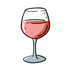 glass of ros icon, glass of ros vector illustration-simple illustration of glass of ros, perfect for glass of ros logos and icons