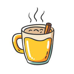 hot buttered rum icon, hot buttered rum vector illustration-simple illustration of hot buttered rum, perfect for hot buttered rum logos and icons