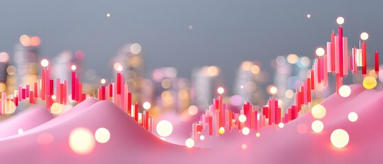 Dynamic trade wall visualization global market insights data flow graphics digital environment informative perspective