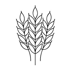 wheat icon, wheat vector illustration-simple illustration of wheat, perfect for wheat logos and icons