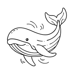 whale icon, whale vector illustration-simple illustration of whale, perfect for whale logos and icons