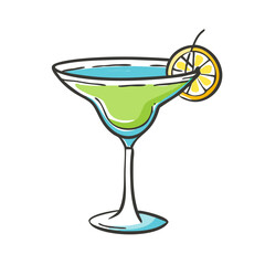 margarita glass icon, margarita glass vector illustration-simple illustration of margarita glass, perfect for margarita glass logos and icons