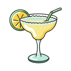 margarita with salt rim icon, margarita with salt rim vector illustration-simple illustration of margarita with salt rim, perfect for margarita with salt rim logos and icons