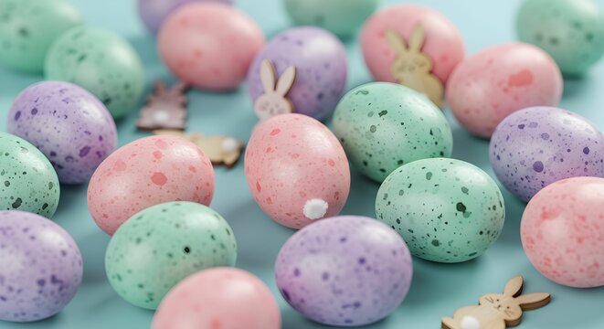 Festive Speckled Easter Eggs - Powered by Adobe