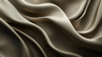 Obraz premium Elegant flowing silk fabric with soft texture and gentle waves creating a luxurious appearance for fashion and design projects, textile art concept