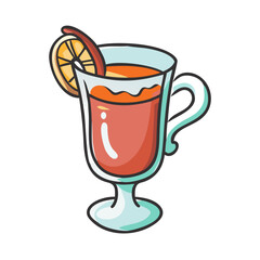 mulled wine icon, mulled wine vector illustration-simple illustration of mulled wine, perfect for mulled wine logos and icons