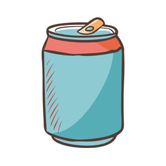 soda can icon, soda can vector illustration-simple illustration of soda can, perfect for soda can logos and icons