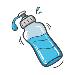 water bottle icon, water bottle vector illustration-simple illustration of water bottle, perfect for water bottle logos and icons