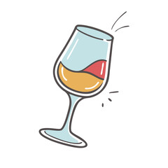 wine tasting glass icon, wine tasting glass vector illustration-simple illustration of wine tasting glass, perfect for wine tasting glass logos and icons