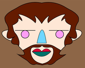 vector of alien graphic design character