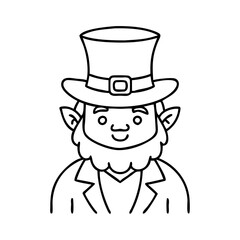 leprechaun icon, leprechaun vector illustration-simple illustration of leprechaun, perfect for leprechaun logos and icons
