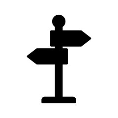 Vector symbol for road directions, usually located at intersections