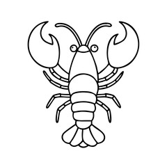 lobster icon, lobster vector illustration-simple illustration of lobster, perfect for lobster logos and icons