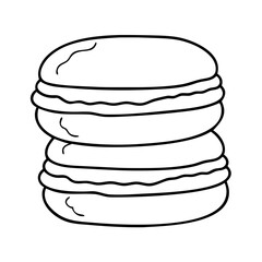 macaron icon, macaron vector illustration-simple illustration of macaron, perfect for macaron logos and icons