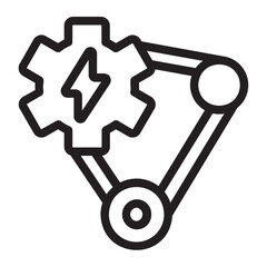 Hybrid Solution glyph icon