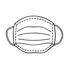 medical mask icon, medical mask vector illustration-simple illustration of medical mask, perfect for medical mask logos and icons