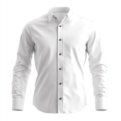 Plain white dress shirt