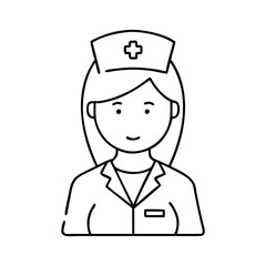 nurse icon icon, nurse icon vector illustration-simple illustration of nurse icon, perfect for nurse icon logos and icons