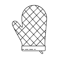 oven mitt icon, oven mitt vector illustration-simple illustration of oven mitt, perfect for oven mitt logos and icons
