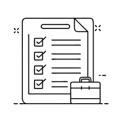 packing list icon, packing list vector illustration-simple illustration of packing list, perfect for packing list logos and icons