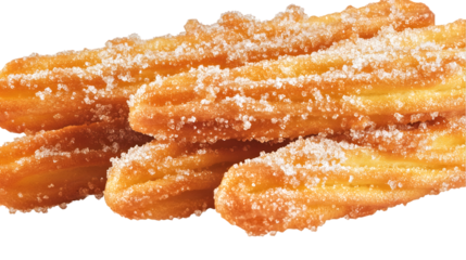 Sugarcoated Churros with Dessert Food.