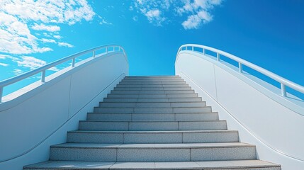 Ascending to the Sky: A Staircase Reaching for the Heavens