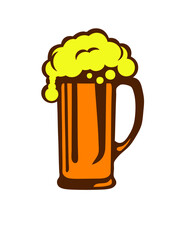 Chope de biere verre alcool icone dessin