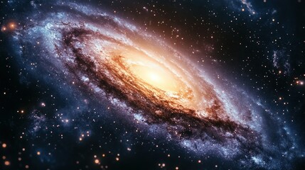 Spiral galaxy in deep space (6)