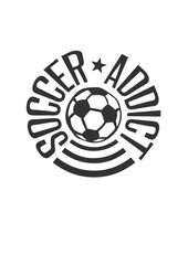 soccer addict citation football ballon sport