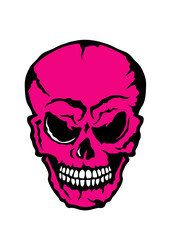 Tete de mort halloween crane humain