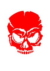 Tete de mort halloween crane humain