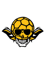 handball tete de mort aile logo club