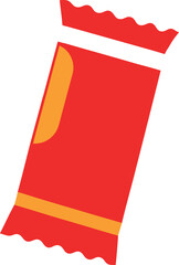 vector illustration of a red and white paper