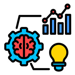 Machine Learning For Business  Icon Element For Design	