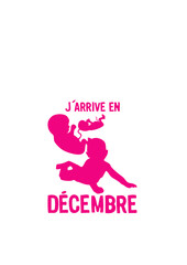 decembre bebe arrive enfant foetus enceinte naissance