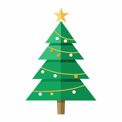 christmas tree vector illustration