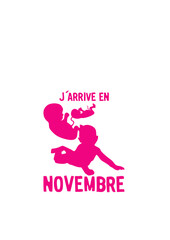 Novembre bebe arrive enfant foetus enceinte naissance