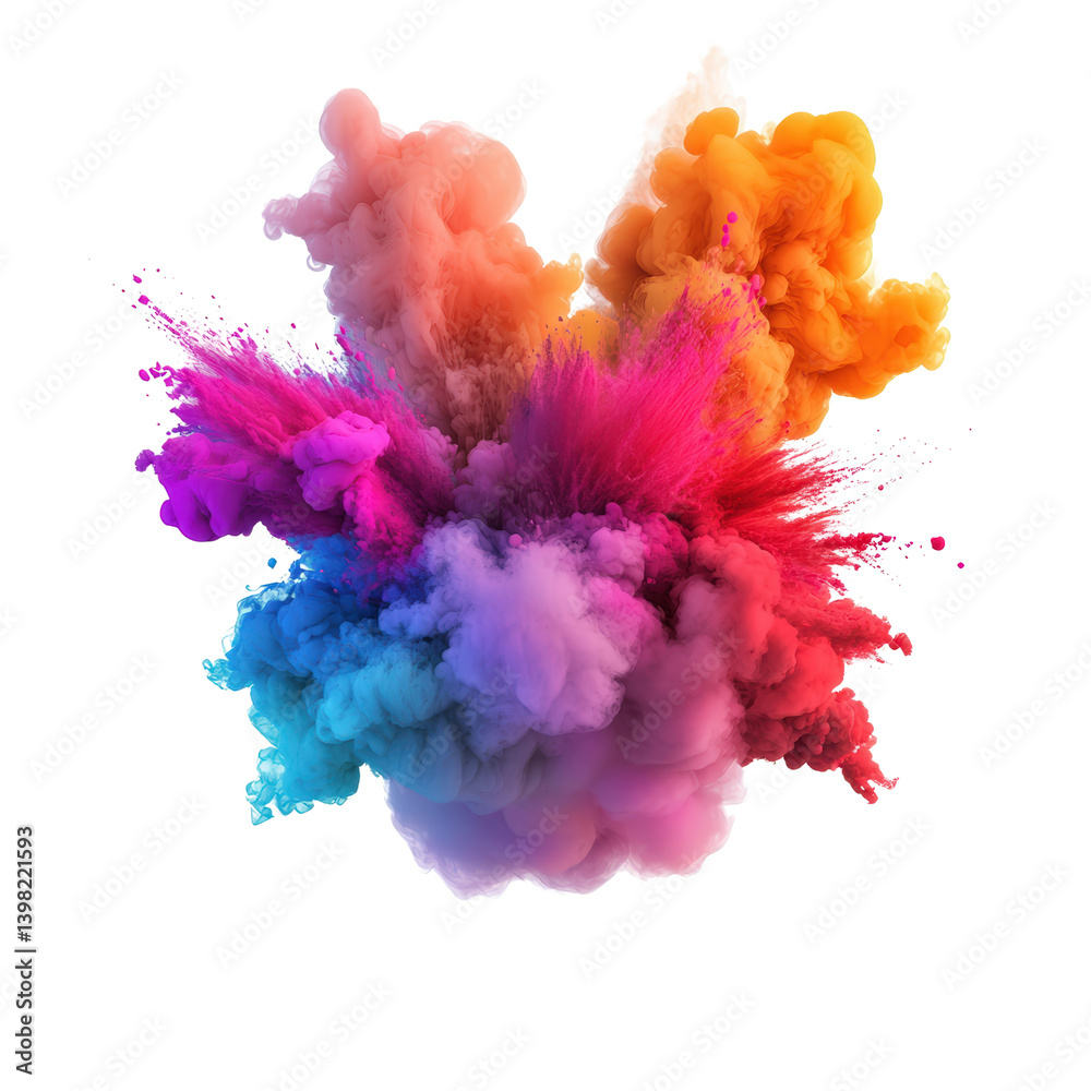 Aufkleber beautifully swirling colored ink floating gracefully in the air creating an artistic and dynamic vis
