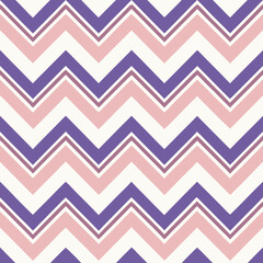 Seamless Chevron Zigzag Pattern in Pink and Purple Tones

